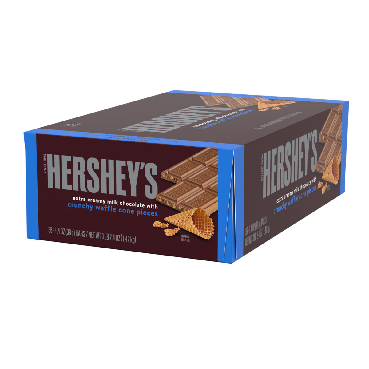 HERSHEY'S Extra Creamy Milk Chocolate With Crunchy Waffle Cone Pieces  1.4 oz