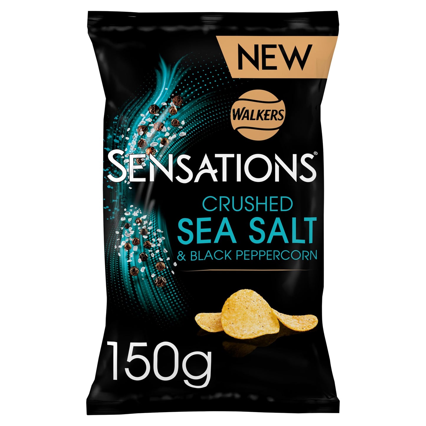 Walkers Sensations Sea Salt & Black Pepper 65g