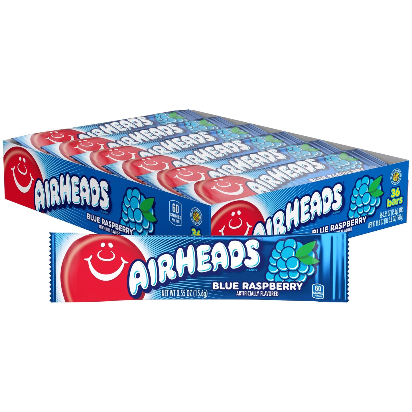 Airheads Singles Sour Blue Blast 0.55oz