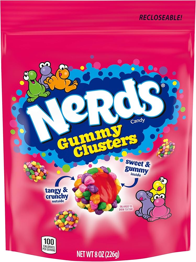Nerds Gummy Clusters Peg Bag 226g