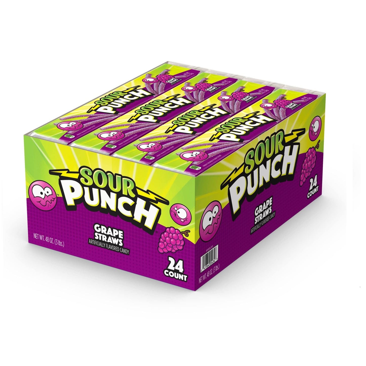 Sour Punch Grape Straws 2oz