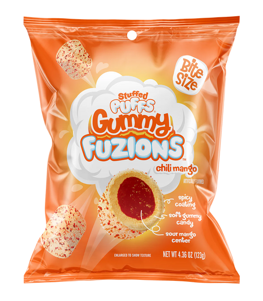 Stuffed Puffs Gummy Fuzions Chili Mango 4.23oz 1/8ct