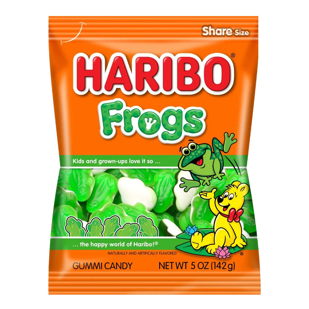 Haribo Peg Bag Frogs 5oz