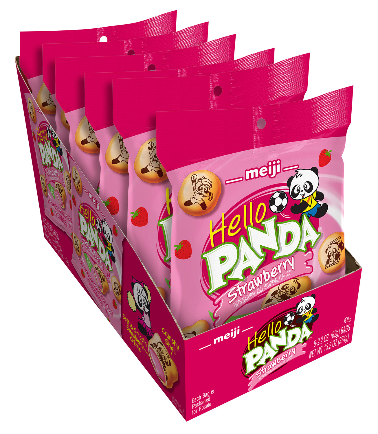 Meiji Hello Panda Strawberry 2.2oz