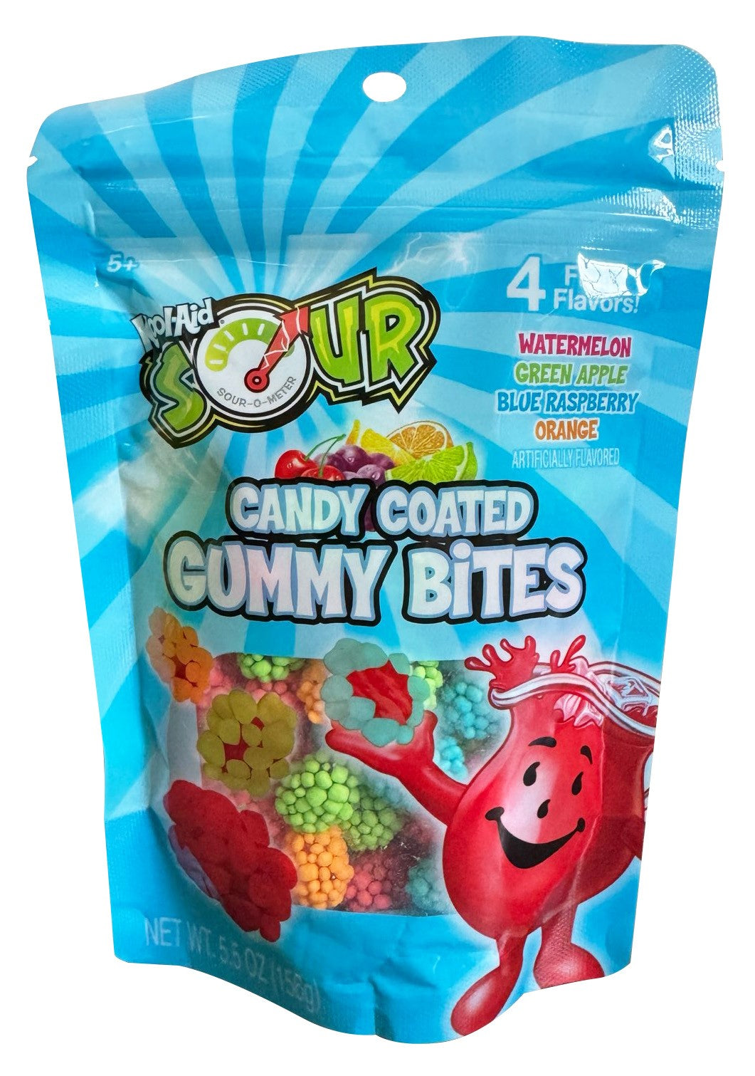 Kool-Aid Sour Candy-Coated Gummy Bites Peg Bag 5.5oz