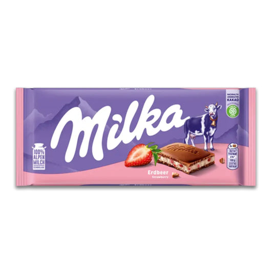 Milka Strawberry Yoghurt 100g.