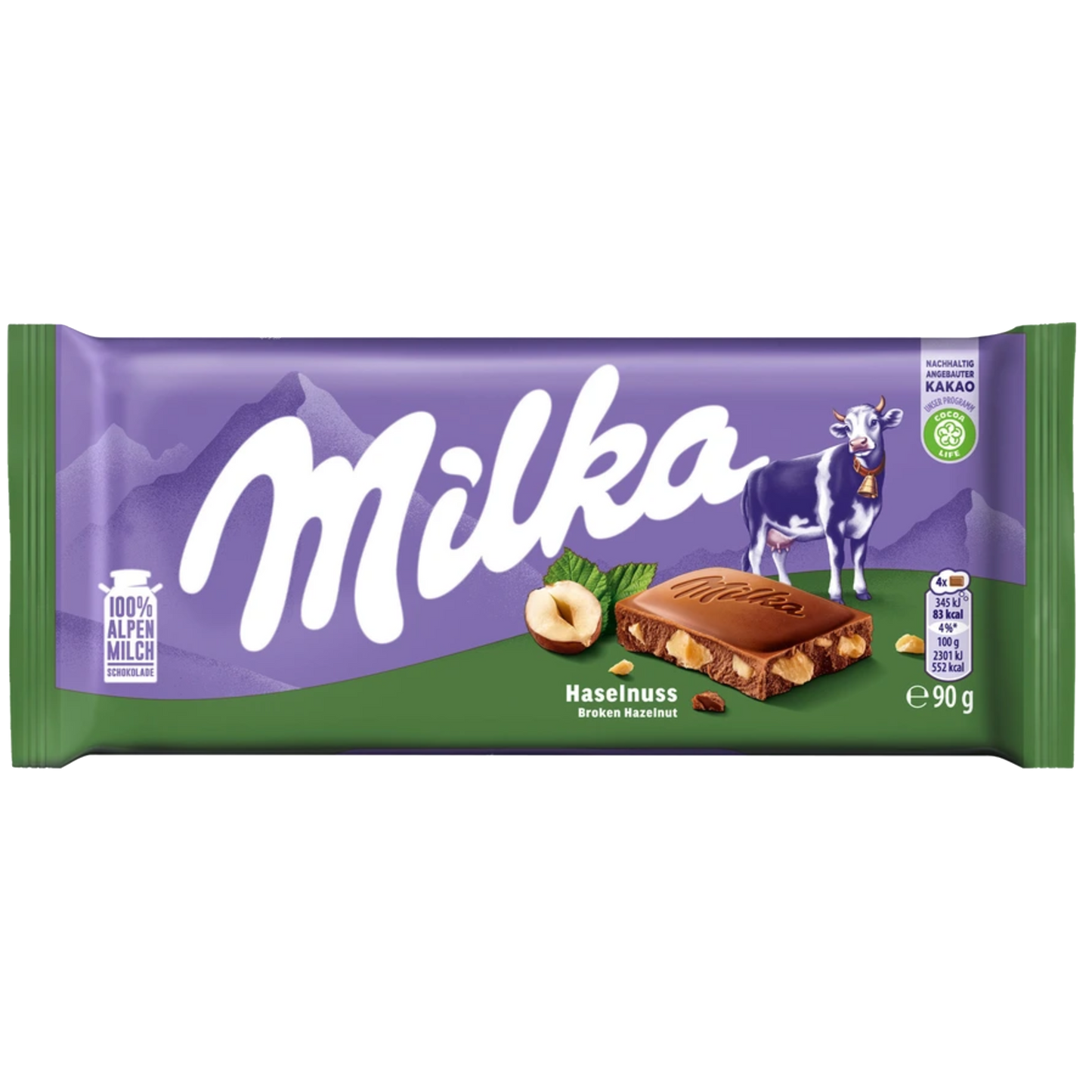 Milka Hazelnut 90g.
