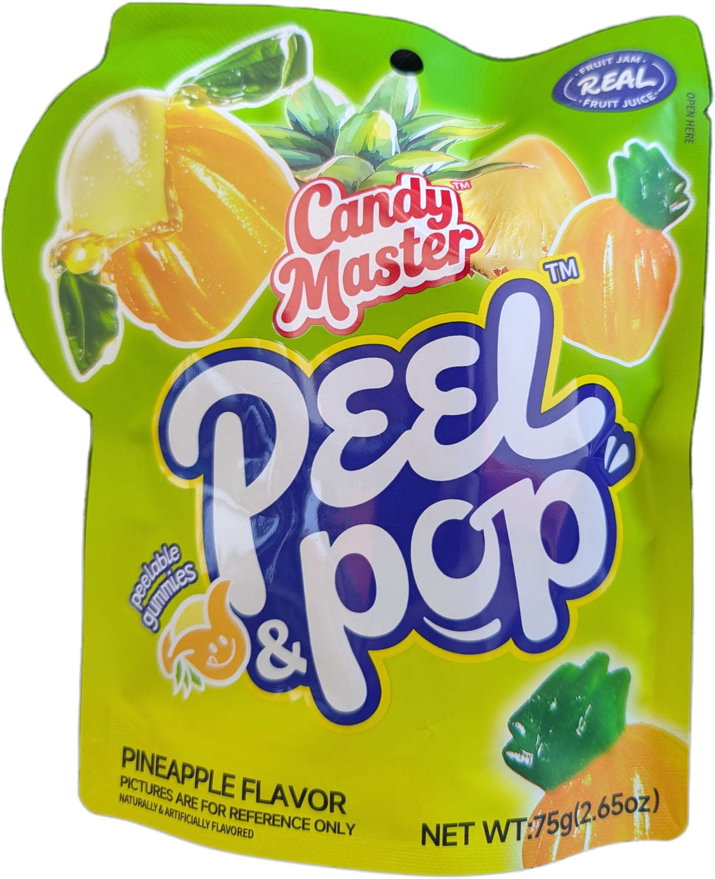 Candy Master Peel & Pop Pineapple 75g x 12