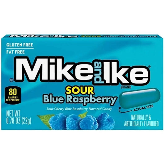Mike & Ike Theater Box Sour Blue Raspberry 120 g x 12