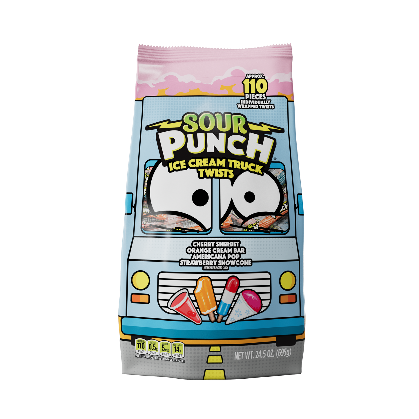 Sour Punch 3" Twist Ice Cream Truck 24.5oz