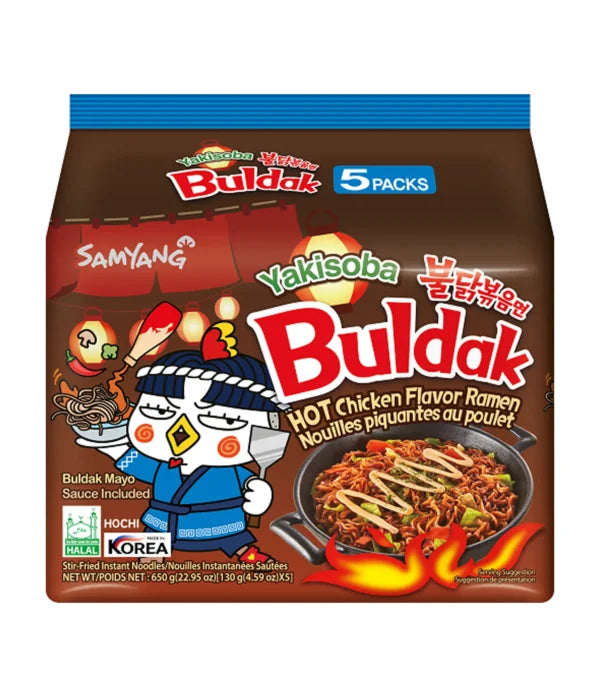 SamYang Buldak Yakisoba 140g 5 Pack (8 Units)