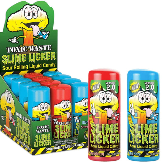 Toxic Waste Slime Licker 2.0 Blue Razz & Straw 2oz