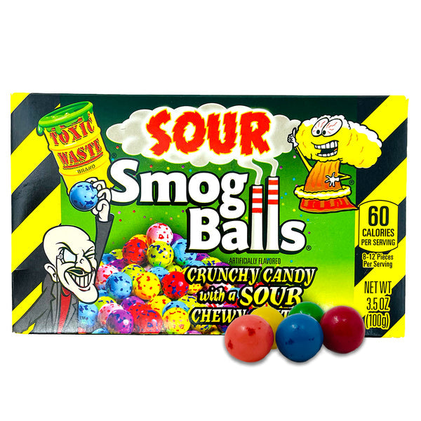 Toxic Waste Sour Smog Balls Theater Box 3.5oz