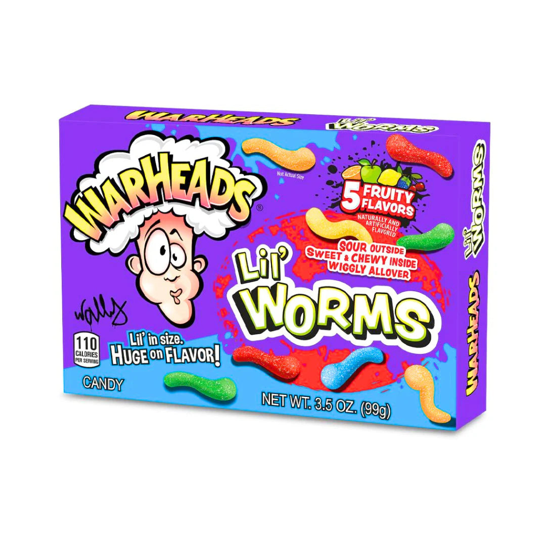 Warheads Lil Worms Theater Box 99g