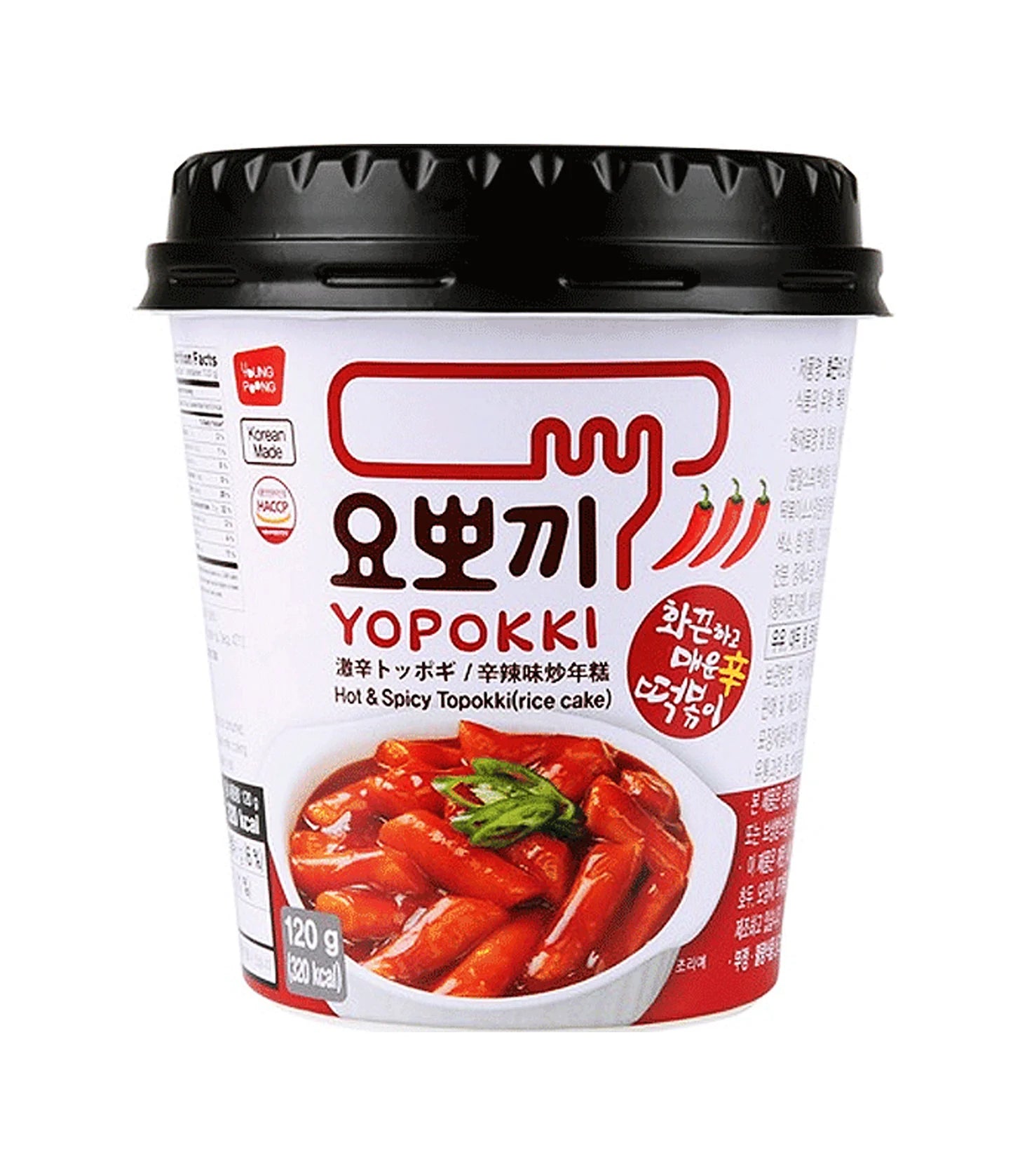 YP Yopokki Cup Hot & Spicy 120g