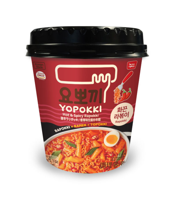 YP Yopokki Cup Hot & Spicy Rapokki 145g