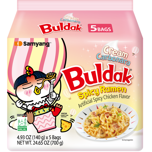 SamYang Buldak Cream Carbonara 140g 5 Pack