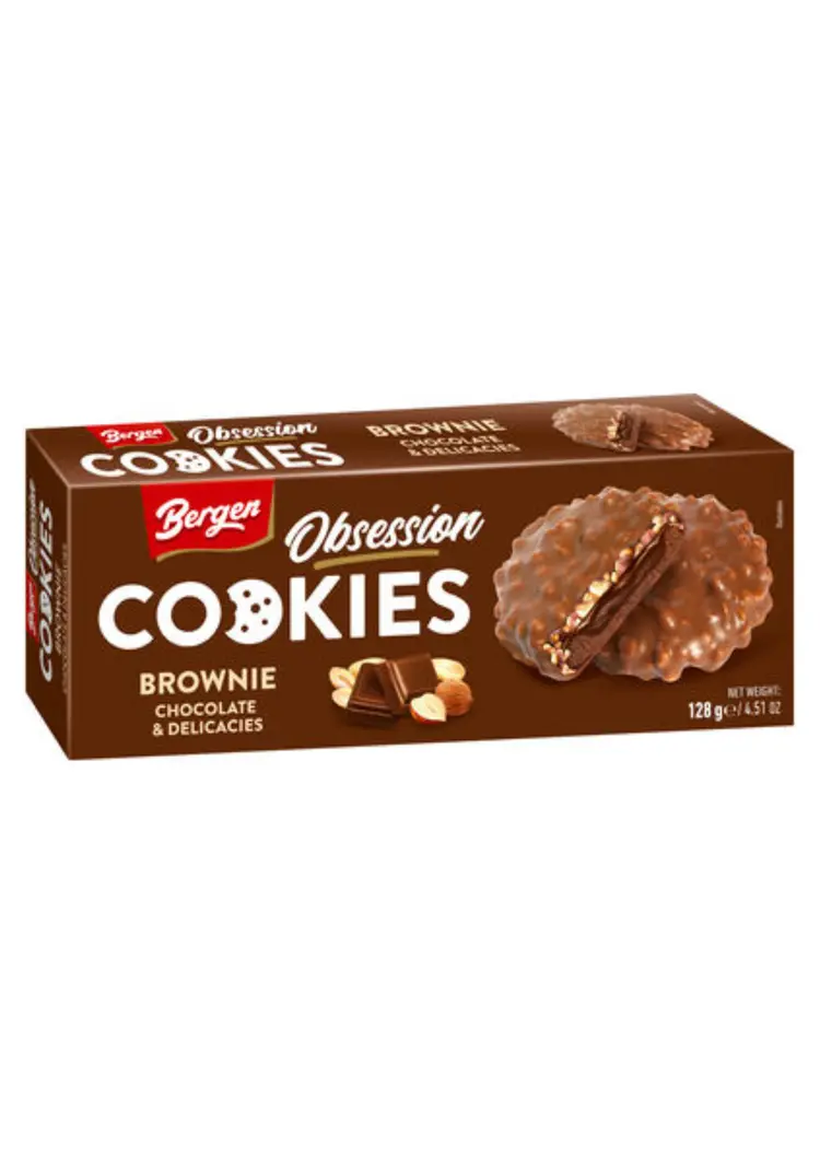 Bergen Obsession Brownie 128g x 18