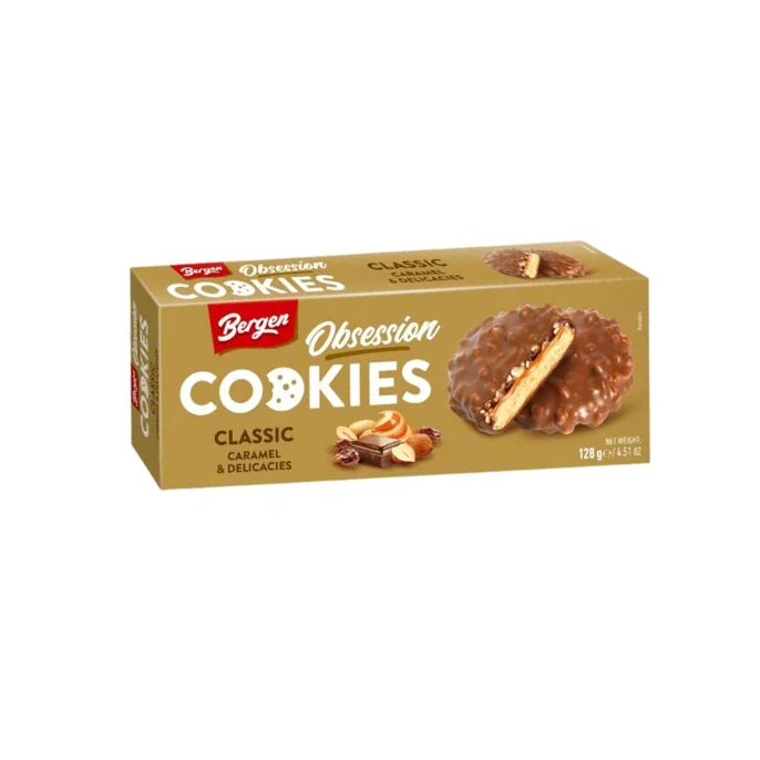 Bergen Obsession Caramel & Delicacies 128g x 18