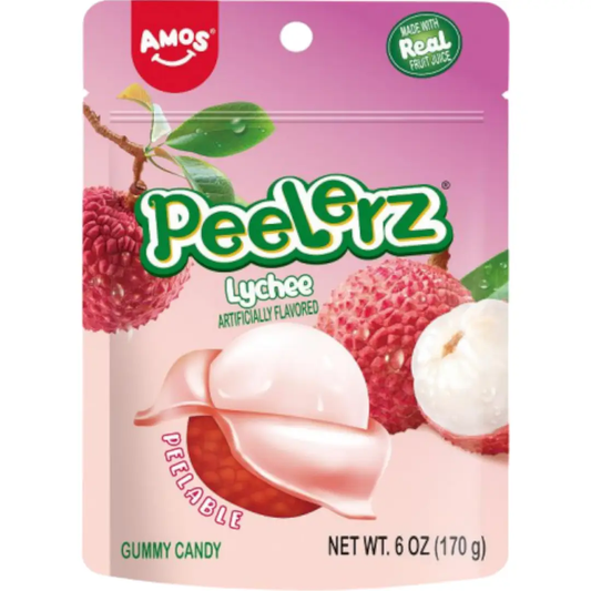 Amos Peelerz Lychee 170 g x 12