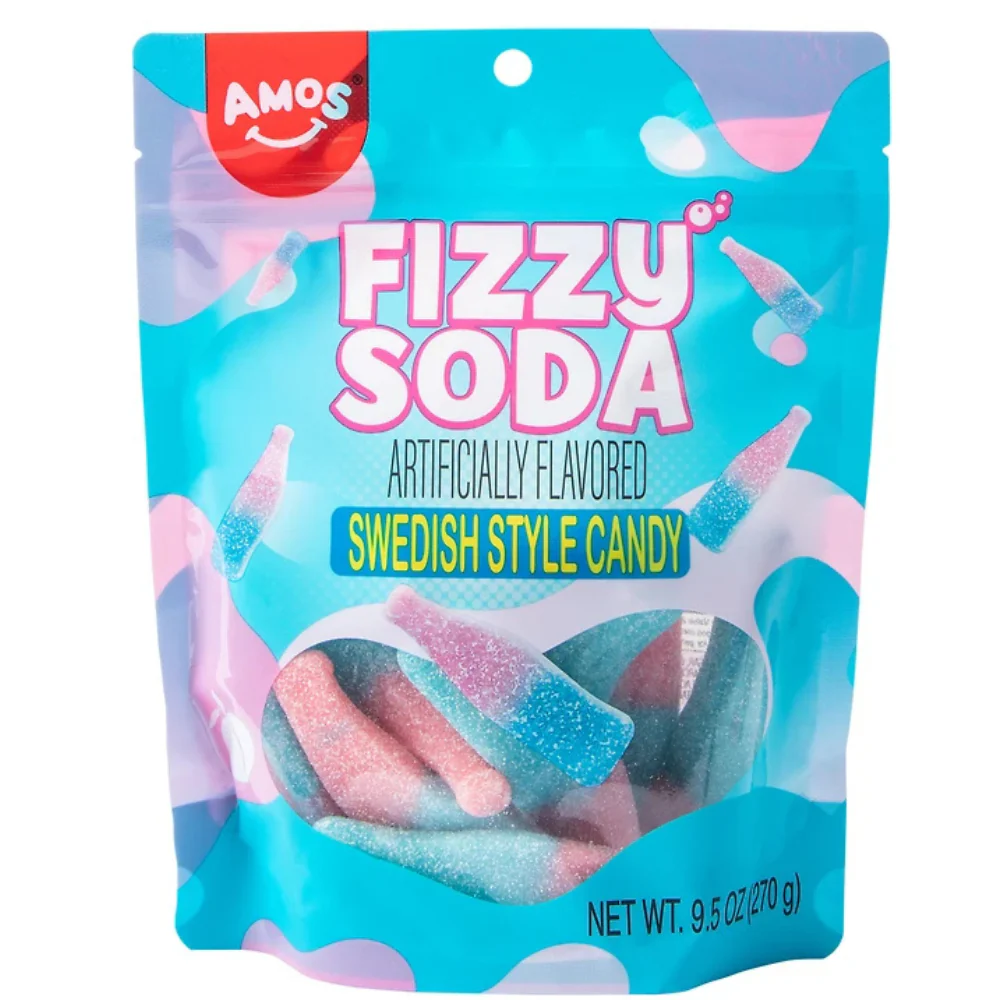 Amos Swedish Peg/Sub Fizzy Soda 270 g x 12