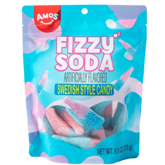 Amos Swedish Peg/Sub Fizzy Soda 270 g x 12