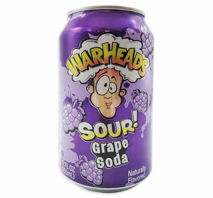 Warheads Soda Grape 355ml