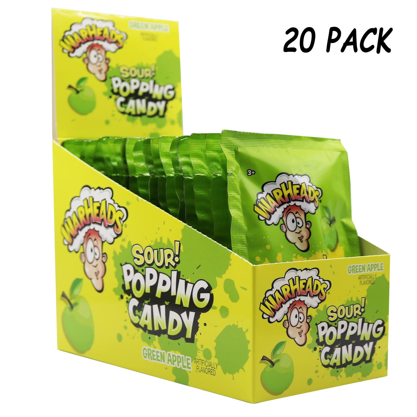 Warheads Sour Popping Candy Green Apple 0.33oz