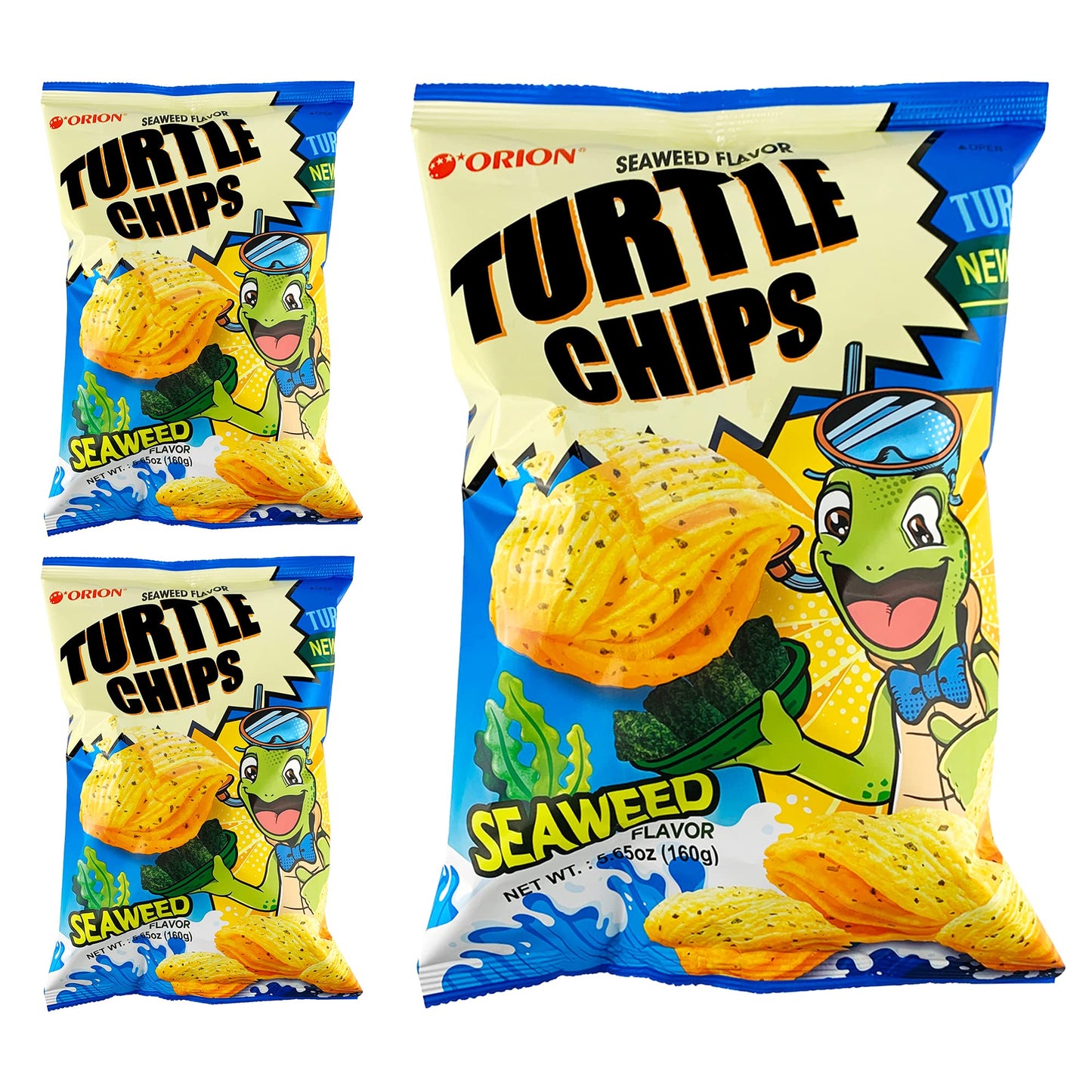 Orion Turtle Chips Seaweed 160g