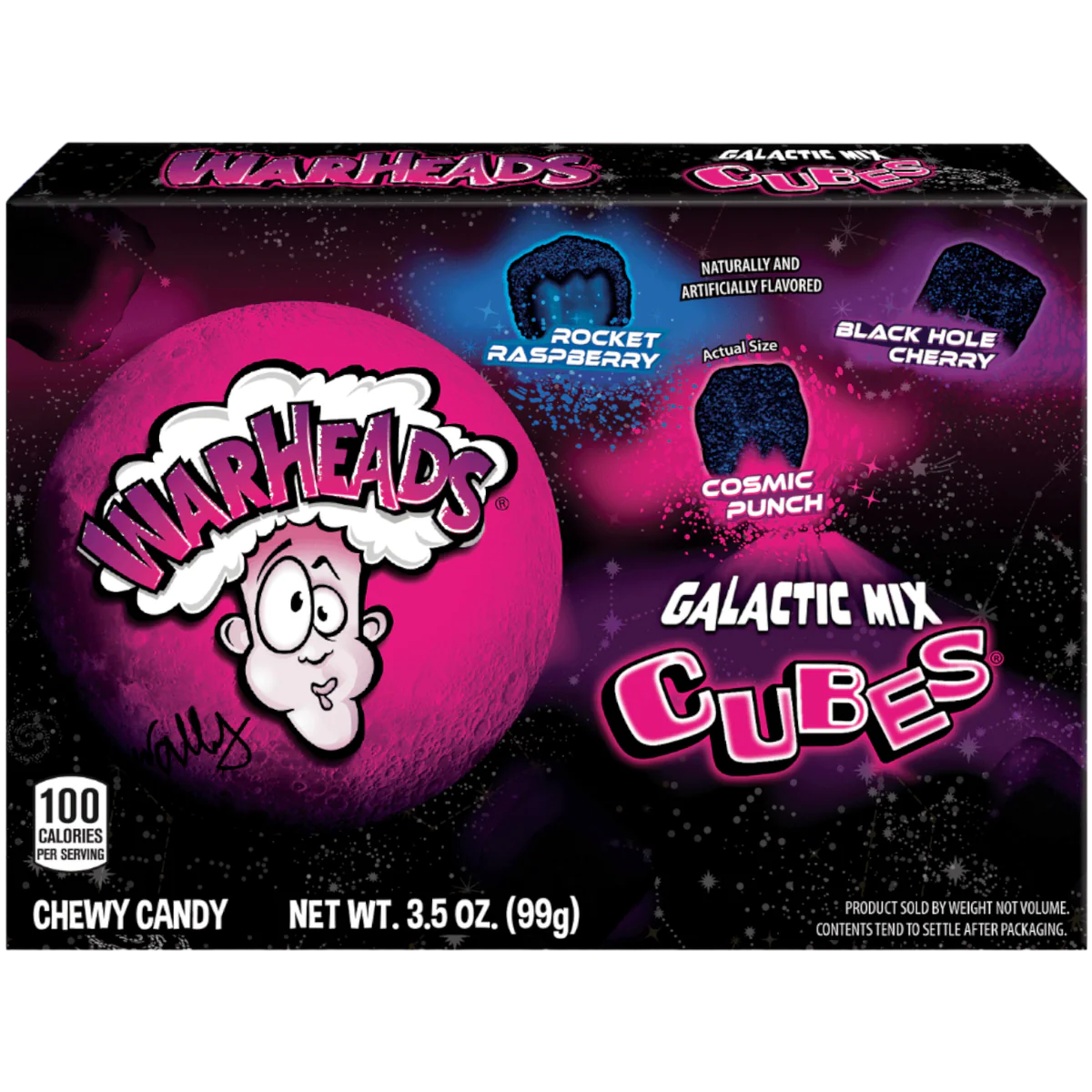 Warheads Galactic Cubes Theater Box