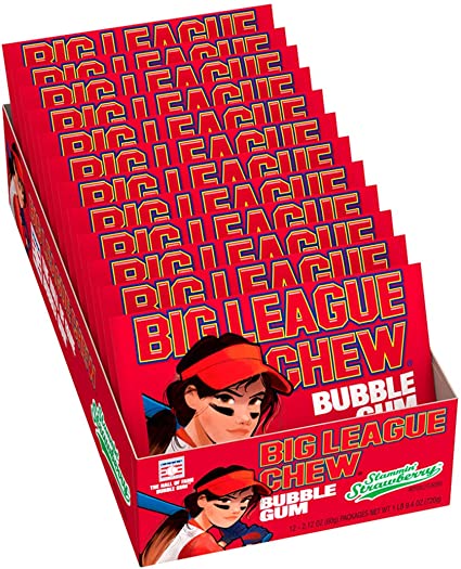 Big League Chew Girl Strawberry 2.12oz