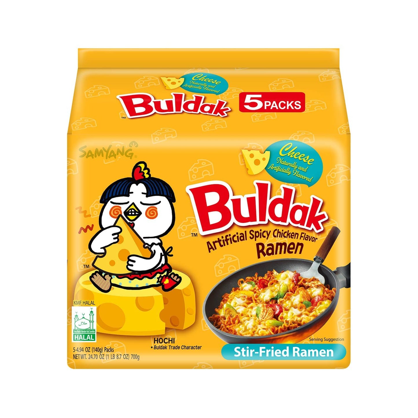 SamYang Buldak Cheese 140g 5 Pack