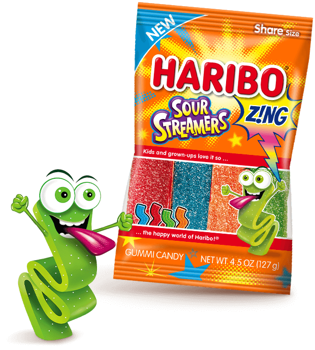 Haribo Zing Sour Streamers 4.5oz