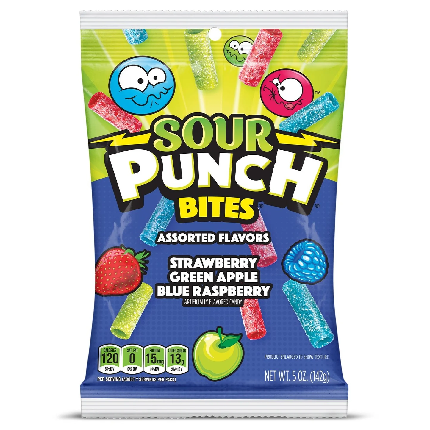 Sour Punch Assorted Bites Peg 5oz