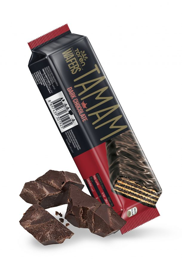 TamTam Wafers Dark Chocolate & Hazelnut Cream