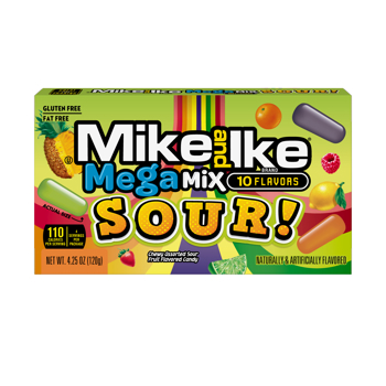 Mike & Ike Theater Box Mega Mix Sour 120 g x 12
