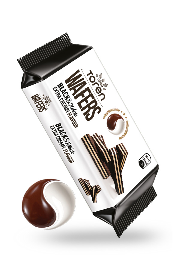Toren Wafers Black & White Cream