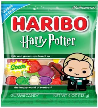 Haribo Harry Potter Draco Malfoy Sour 4oz x 12