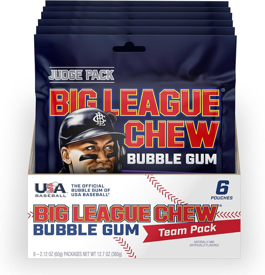 Big League Chew Aaron Judge Grand Slam Grape 60g x 12