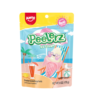 Amos Peelerz Gummy Ice Cream 170 g x 12