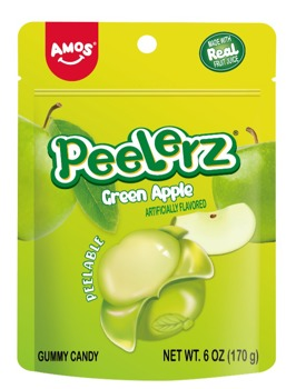 Amos Peelerz Green Apple 170 g x 12