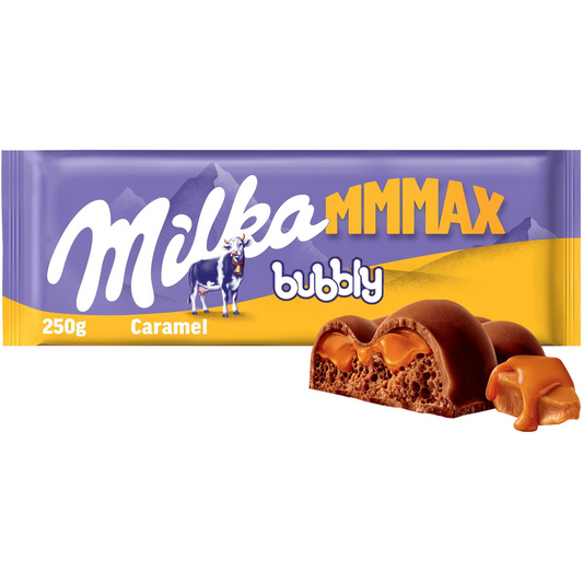 Milka MMMAX Bubbly Caramel 250g x 10