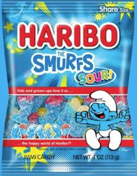 Haribo Peg Bag The Smurfs Sour 12/4 Oz