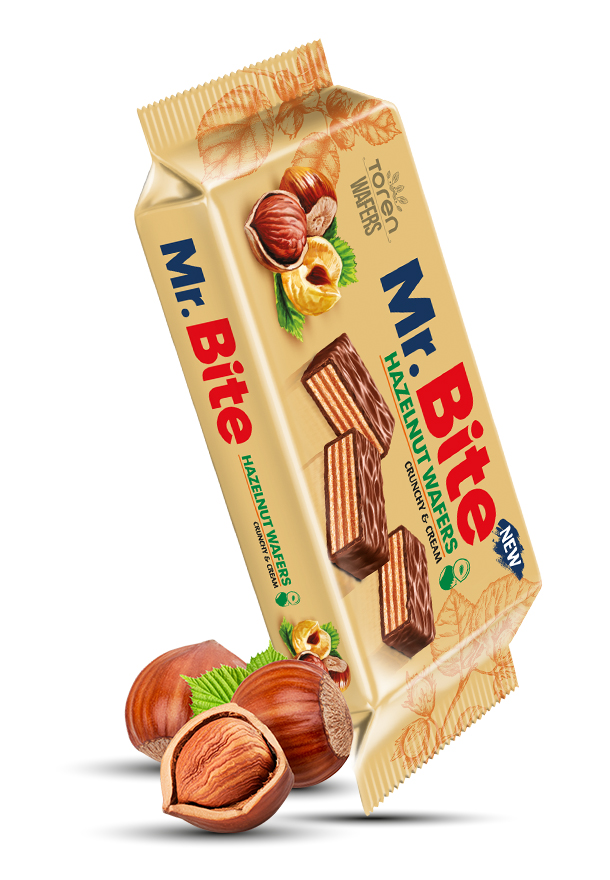 Mr Bite Chocolate Coated Wafer Hazelnut Cream