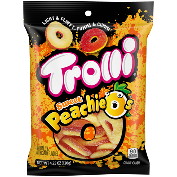 Trolli Peg Bag Peachie-O'S 120g x 12