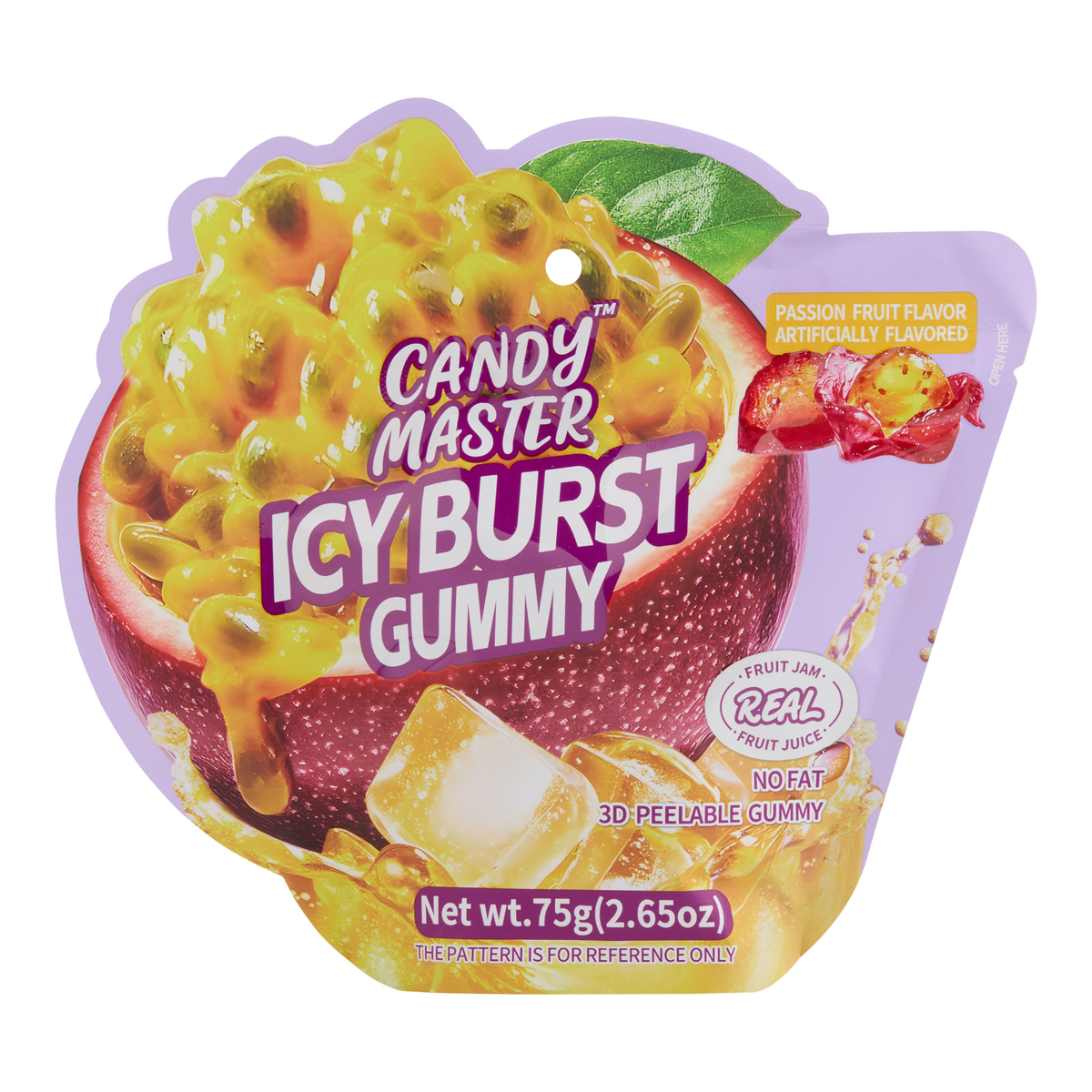 Candy Master Icy Burst Gummy Passion Fruit 75g x 12