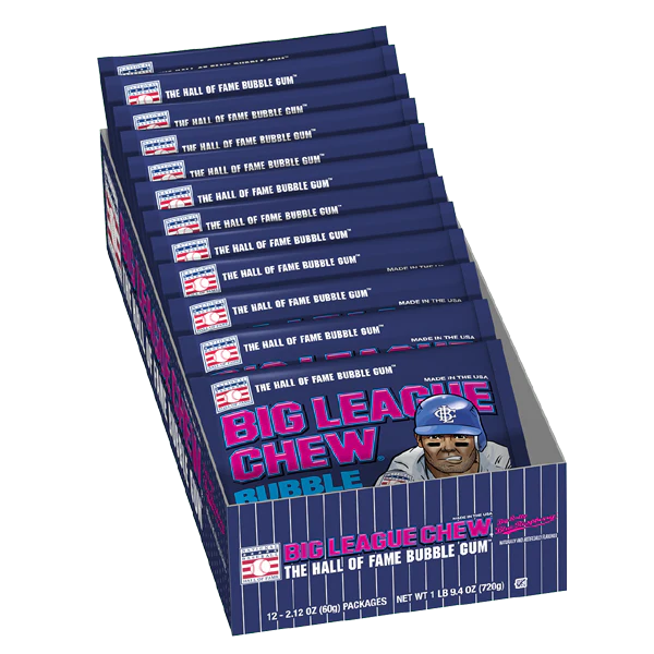 Big League Chew Blue Raspberry 60g x 12