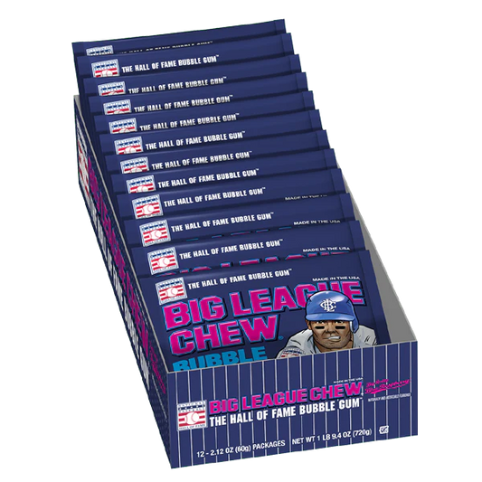 Big League Chew Blue Raspberry 60g x 12