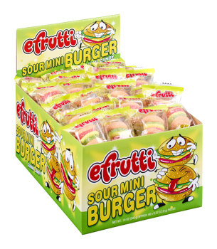 Efrutti Gummi Mini Sour Burger .32oz x 60