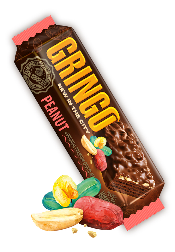 Gringo Chocolate Coated Wafer Peanut